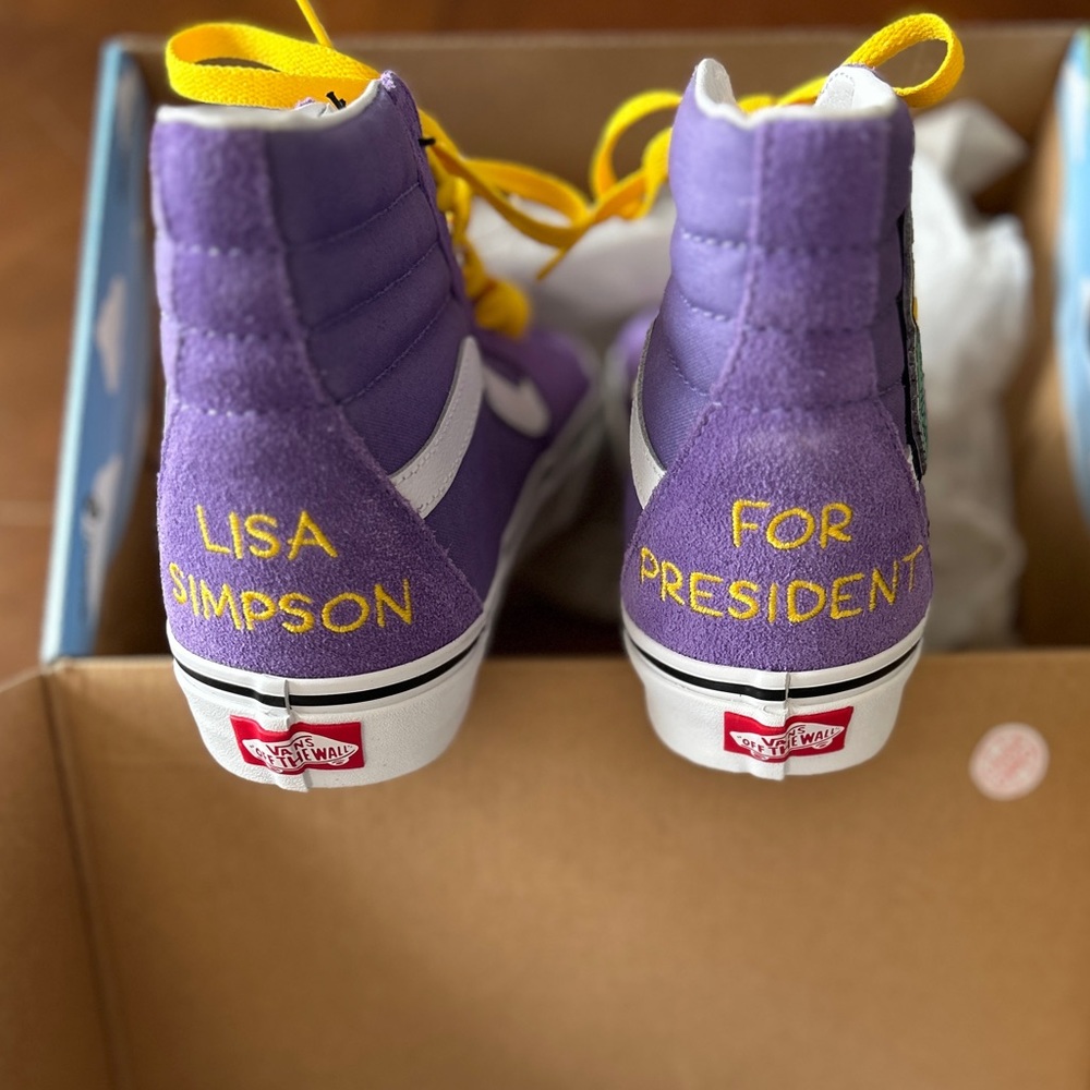 Limited Edition The Simpsons ™️ x Vans Lisa Simpson Sneakers | New In Box - Picture 8 of 16